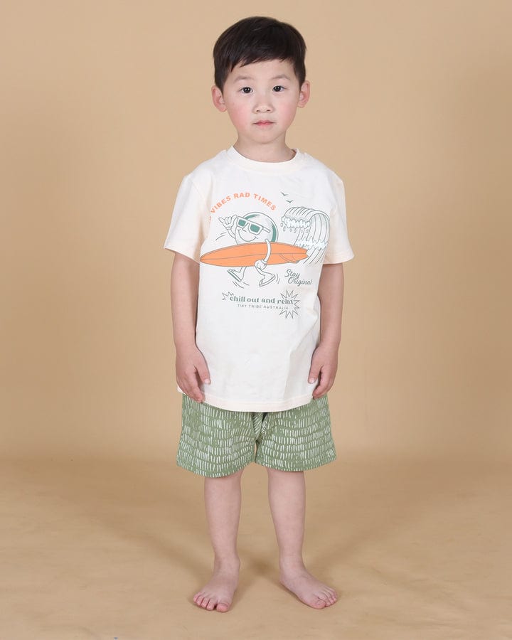 Tiny Tribe Boys Pants Hand Painted Stroke Short