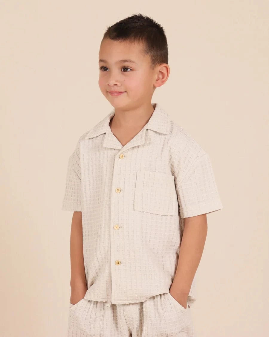 Tiny Tribe Boys Tops 3Y Waffle Shirt