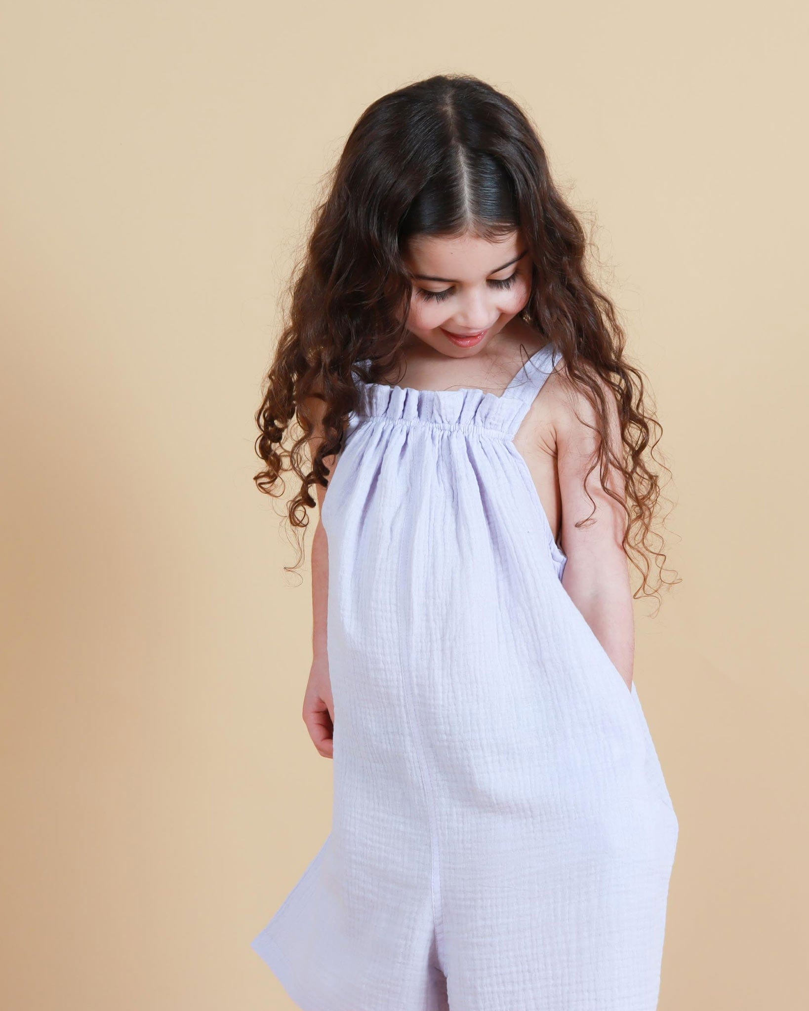 Tiny Tribe Girls All In One Woven Singlet Playsuit