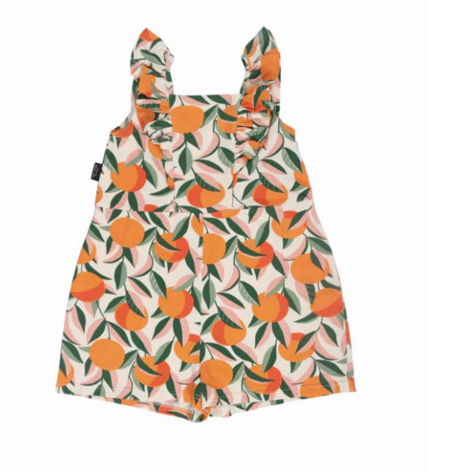 Tiny Tribe Girls Dress Orange Grove Ruffle Playsuit