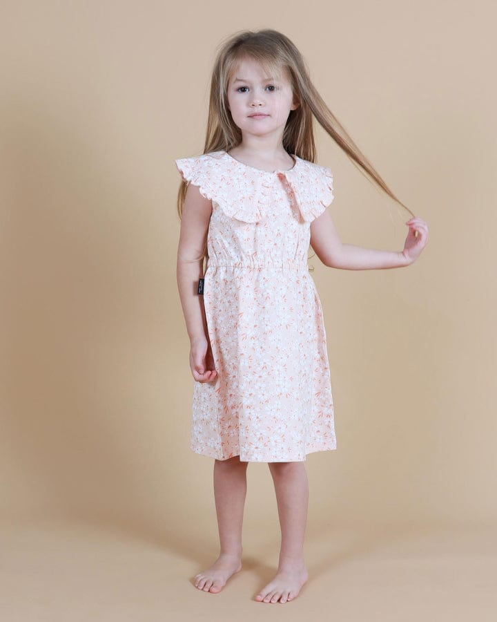 Tiny Tribe Girls Dress Petite Floral Collared Dress