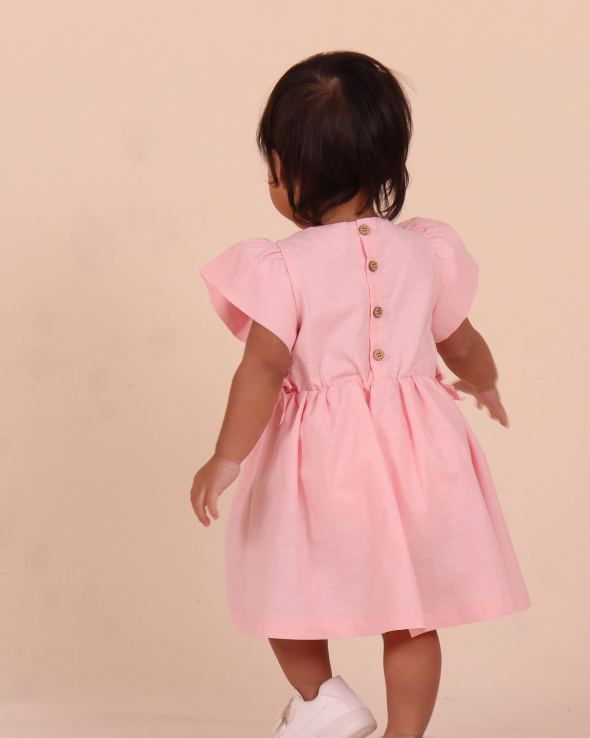 Tiny Tribe Girls Dress Puff Sleeve Dress