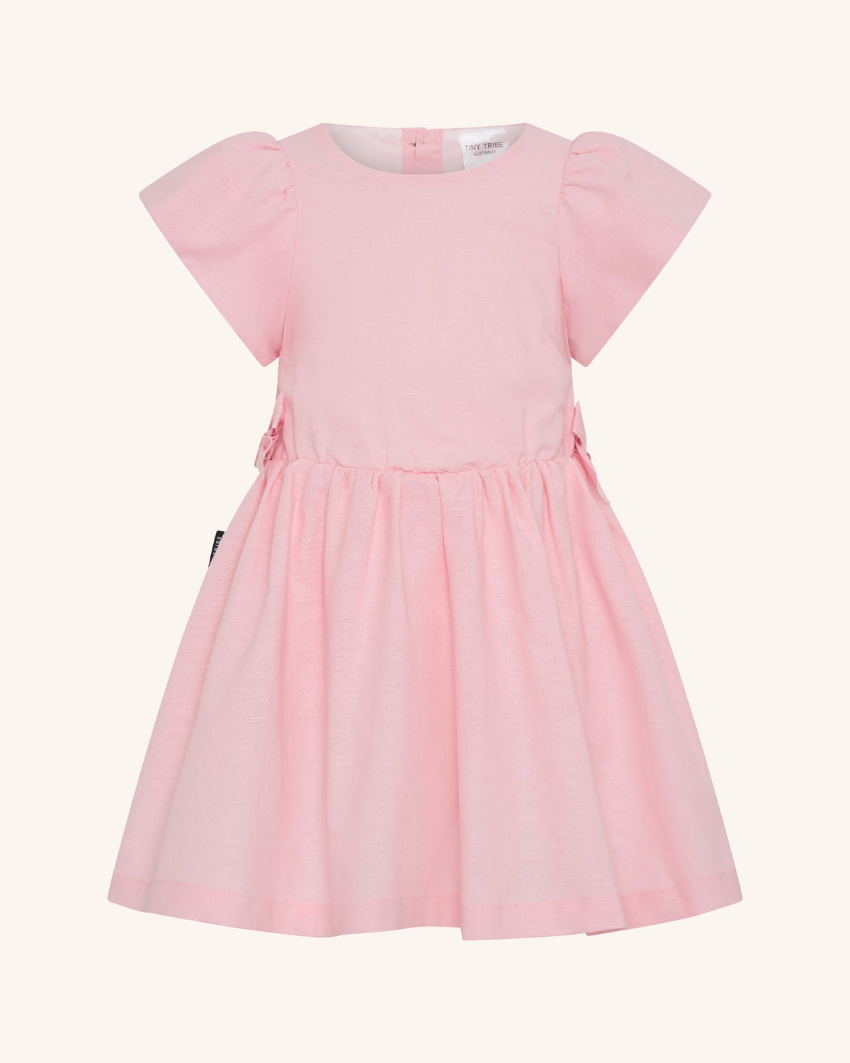 Tiny Tribe Girls Dress Puff Sleeve Dress