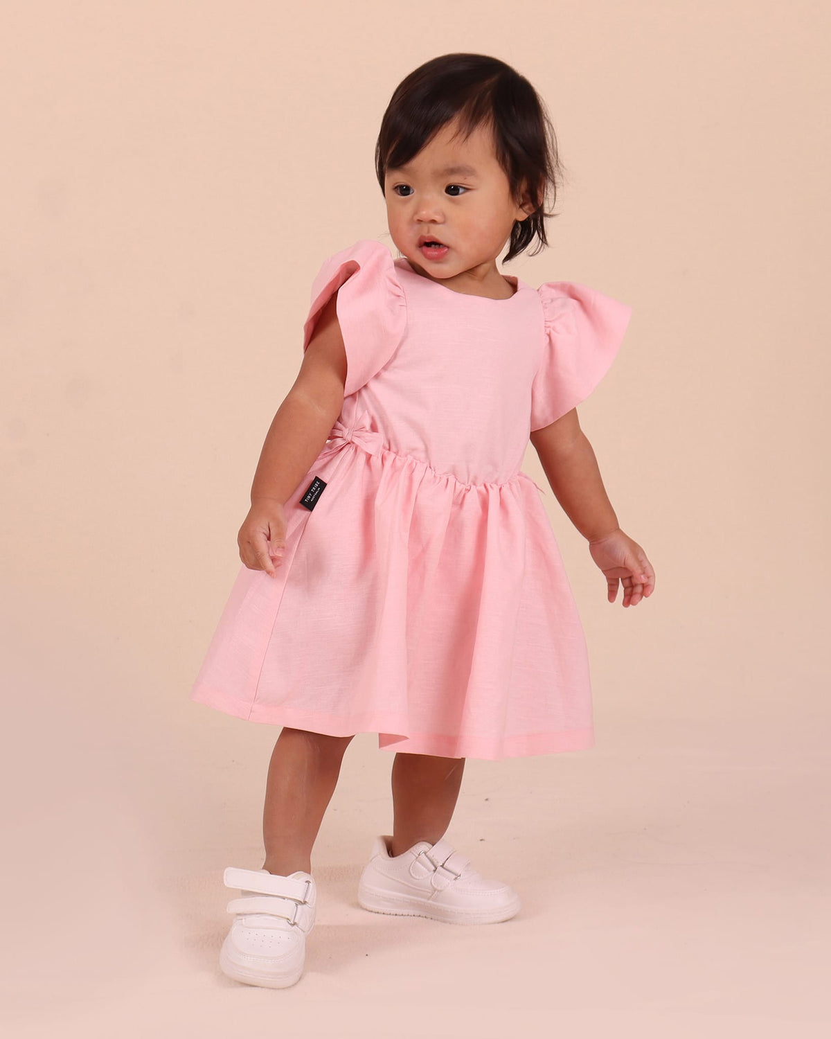Tiny Tribe Girls Dress Puff Sleeve Dress