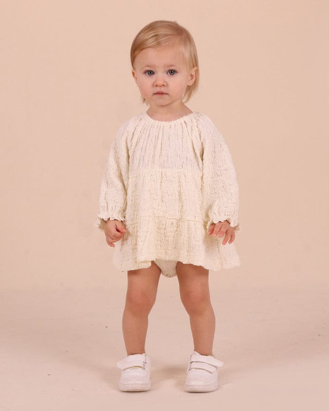 Tiny Tribe Girls Dress Tiered Scrunch Dress