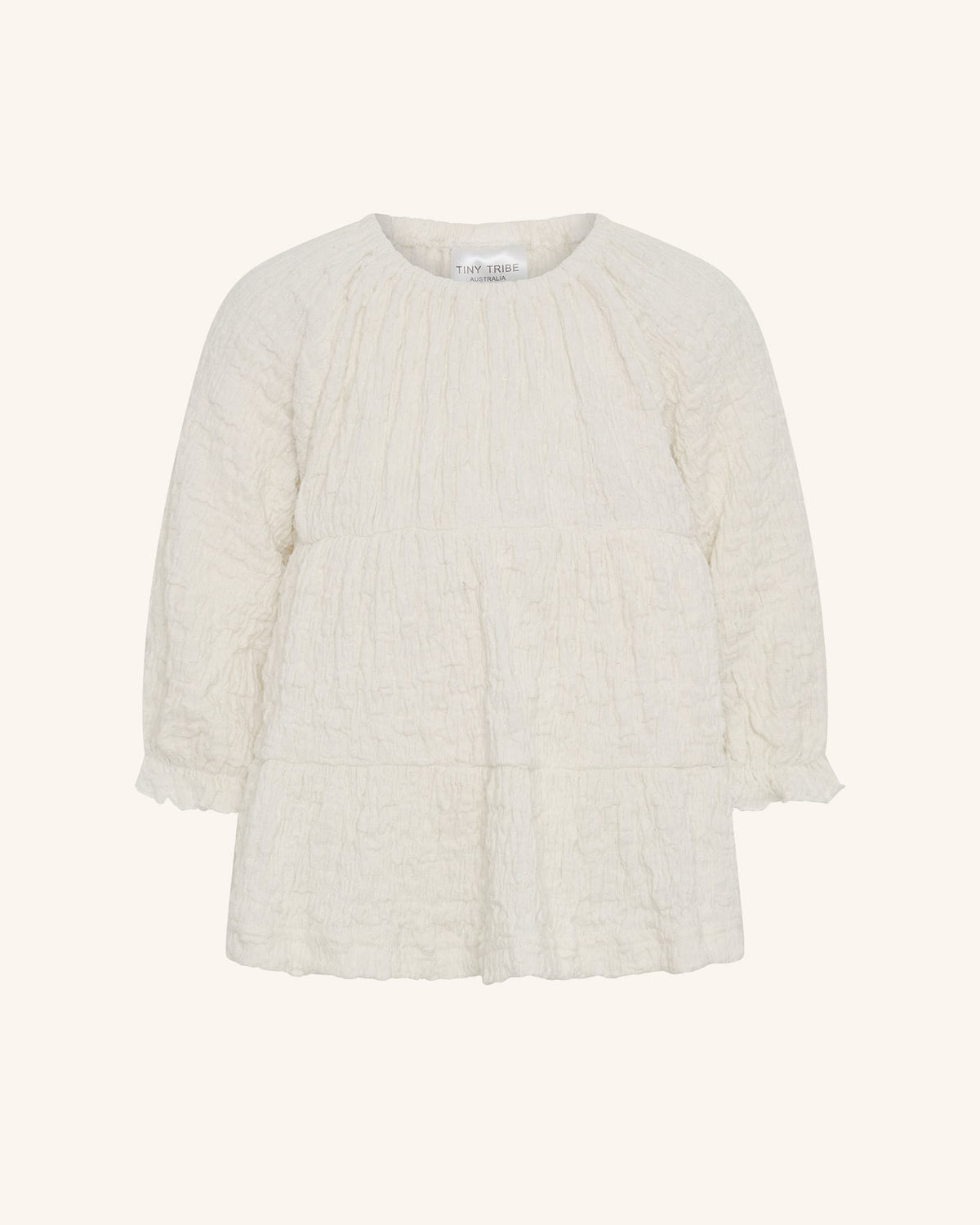 Tiny Tribe Girls Dress Tiered Scrunch Dress