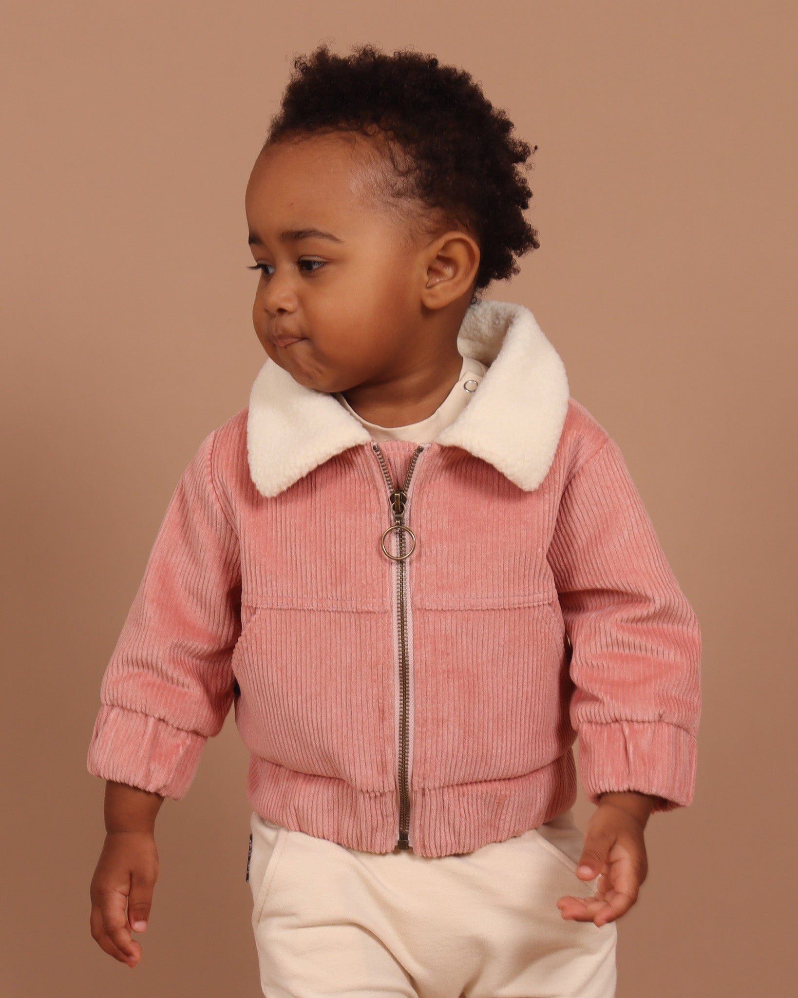 Tiny Tribe Girls Jacket Corduroy Sherpa Jacket