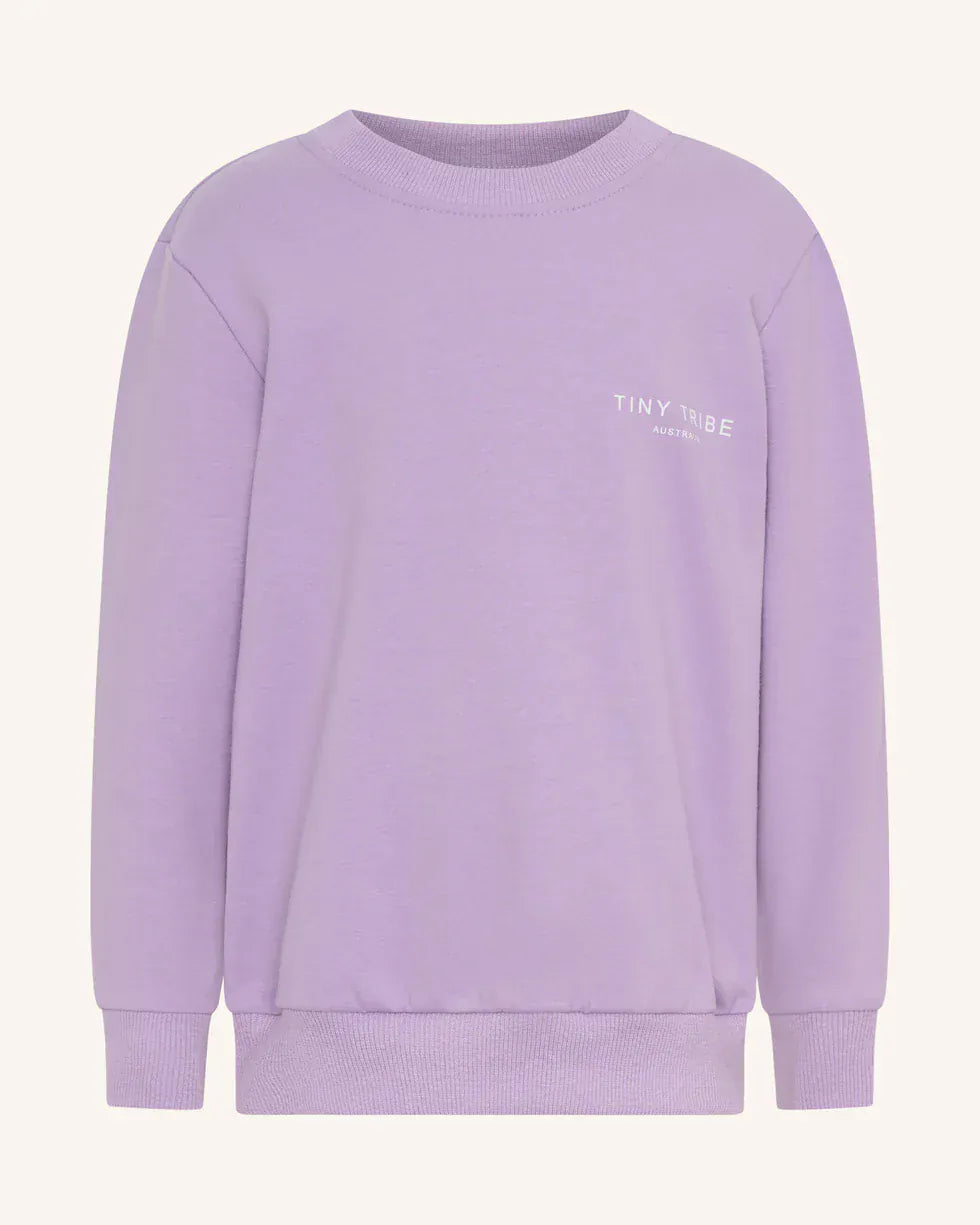 Tiny Tribe Girls Jumper 2Y Lilac Core Sweat Top