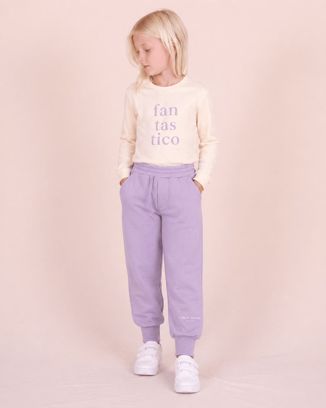 Tiny Tribe Girls Pants Lilac Core Sweat Pant