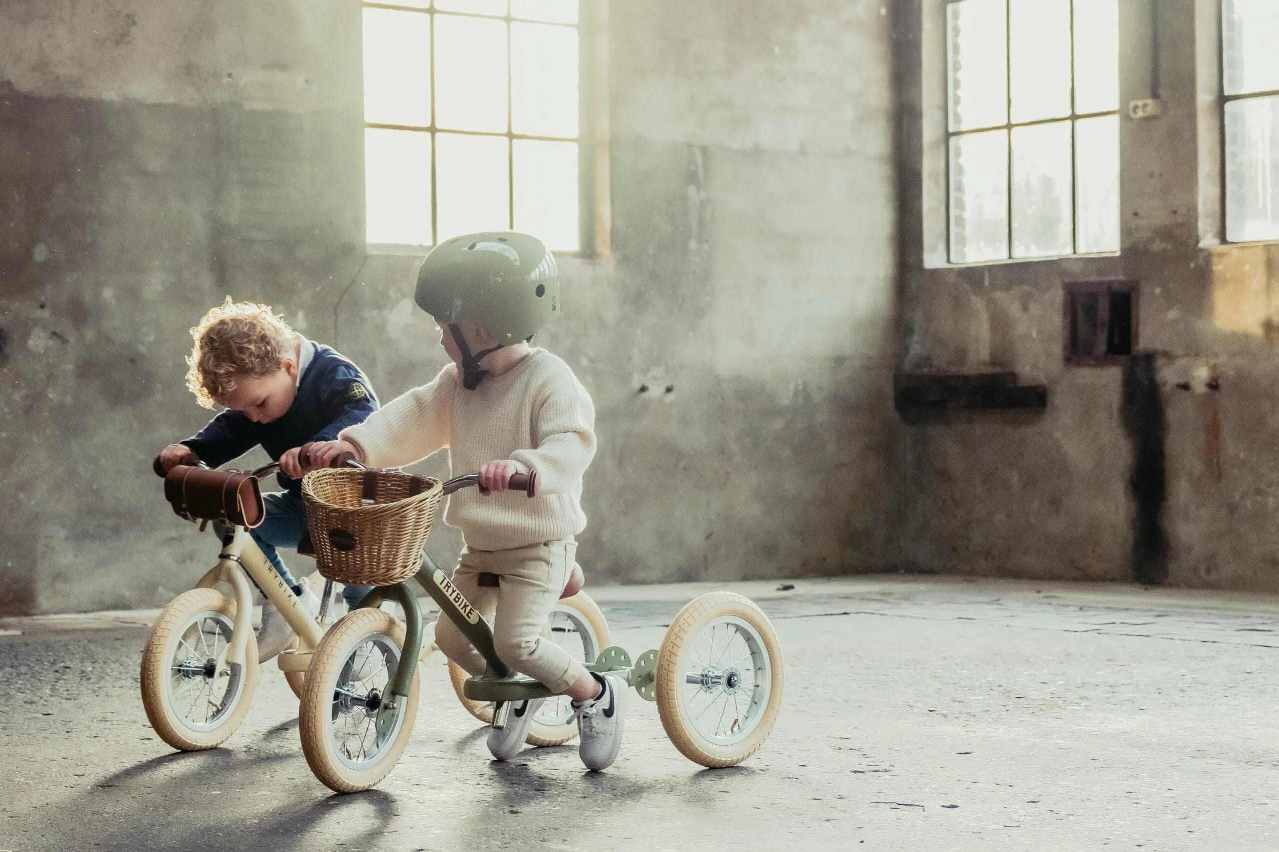 Trybike Ride On Vintage Trybike -Cream