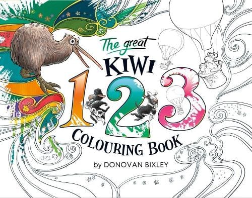 Upstart Press Childrens Books The Great Kiwi 123 Colouring Book