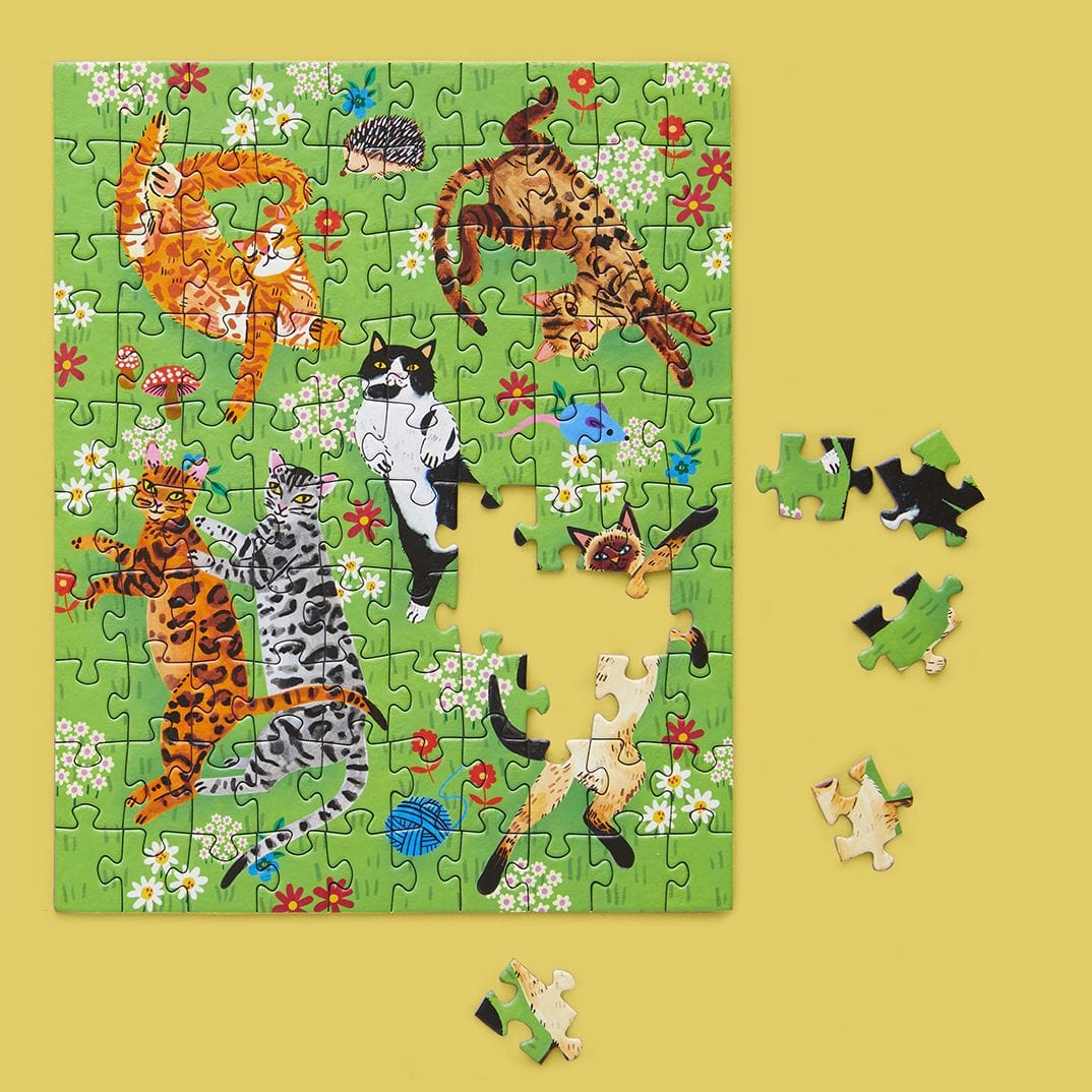 WerkShoppe Toys Cat Nap 100 Piece - Puzzle Snax