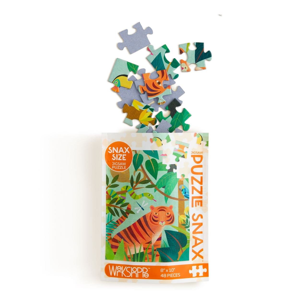 WerkShoppe Toys In The Jungle 48 Piece - Puzzle Snax