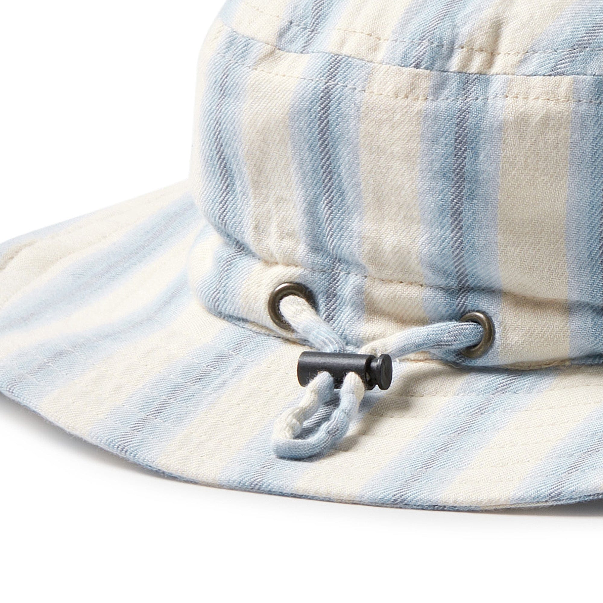 Wilson & Frenchy Accesories Hats Deep Blue Stripe Organic Sunhat