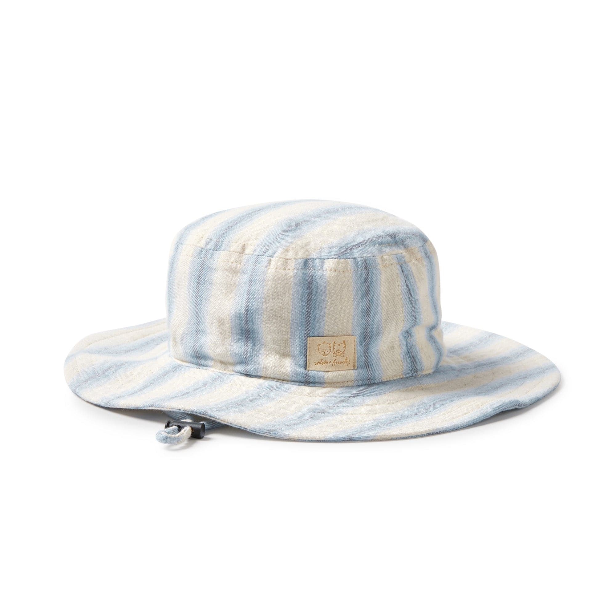 Wilson & Frenchy Accesories Hats Deep Blue Stripe Organic Sunhat