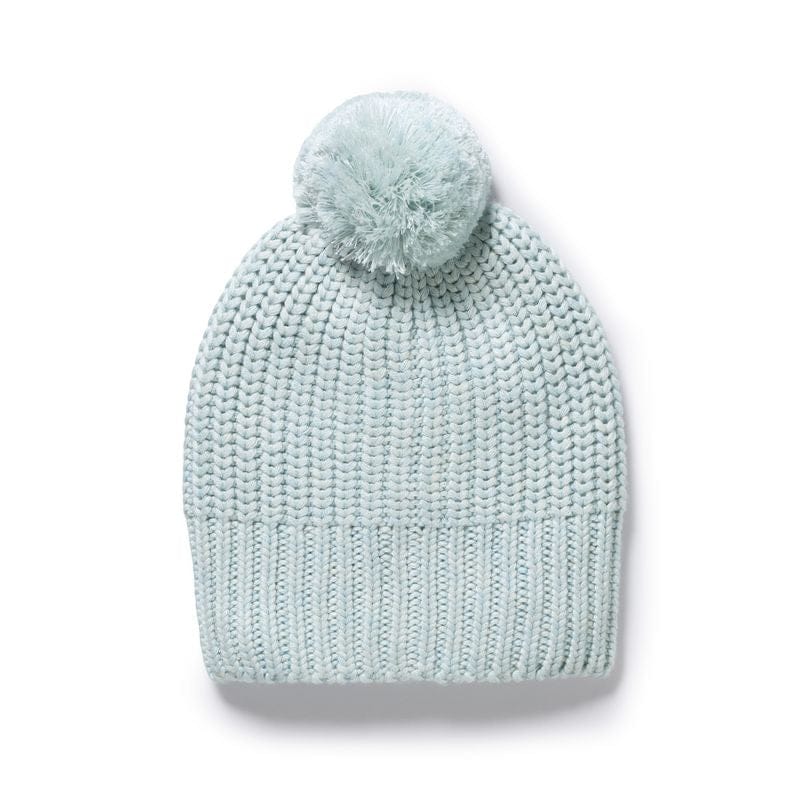 Wilson & Frenchy Accessories Hats 0-3M Cloud Blue Organic Knitted Hat