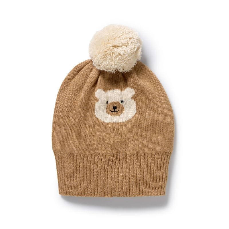 Wilson & Frenchy Accessories Hats Beary Cute Organic Knitted Jacquard Hat