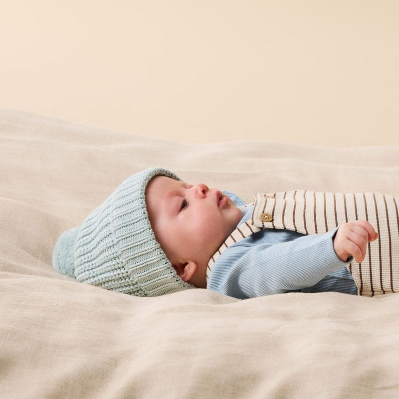 Wilson & Frenchy Accessories Hats Cloud Blue Organic Knitted Hat