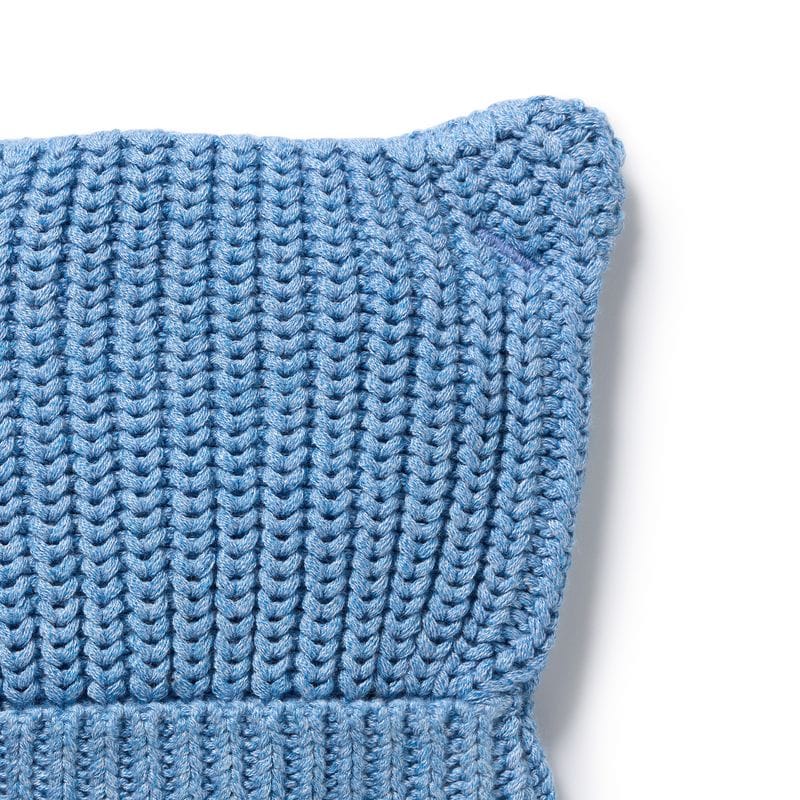 Wilson & Frenchy Accessories Hats Frosted Blue Organic Knitted Bear Hat