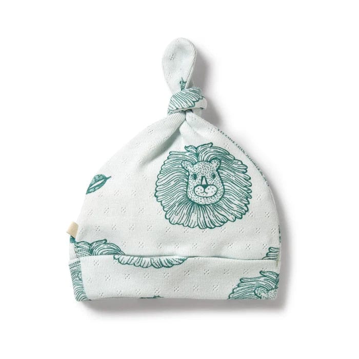 Wilson & Frenchy Accessories Hats Little Lion Organic Pointelle Knot Hat