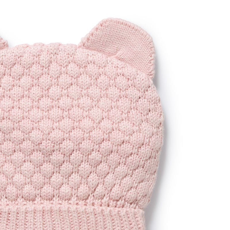 Wilson & Frenchy Accessories Hats Marshmellow Organic Knitted Bear Hat