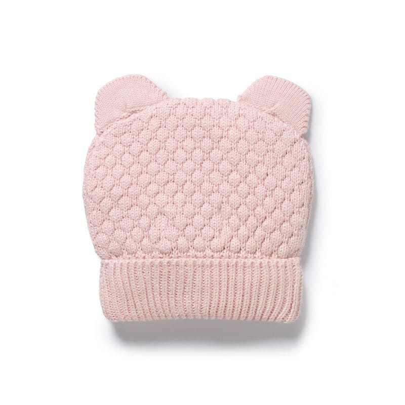 Wilson & Frenchy Accessories Hats Marshmellow Organic Knitted Bear Hat