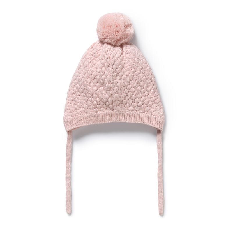 Wilson & Frenchy Accessories Hats Marshmellow Organic Knitted Bubble Bonnet