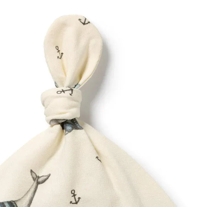 Wilson & Frenchy Accessories Hats Woolly Whales Organic Knot Hat