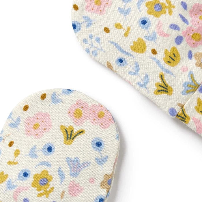 Wilson & Frenchy Baby Accessory Ava Floral Organic Mittens