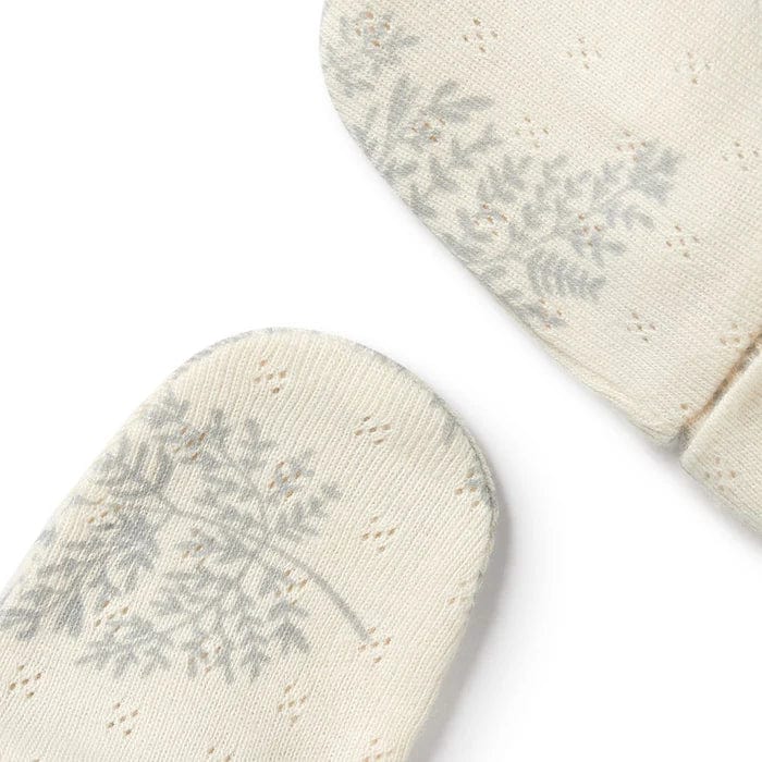 Wilson & Frenchy Baby Accessory Forever Ferns Organic Pointelle Mittens