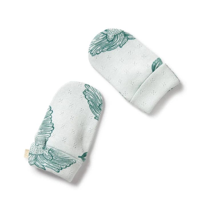 Wilson & Frenchy Baby Accessory Little Lion Organic Pointelle Mittens