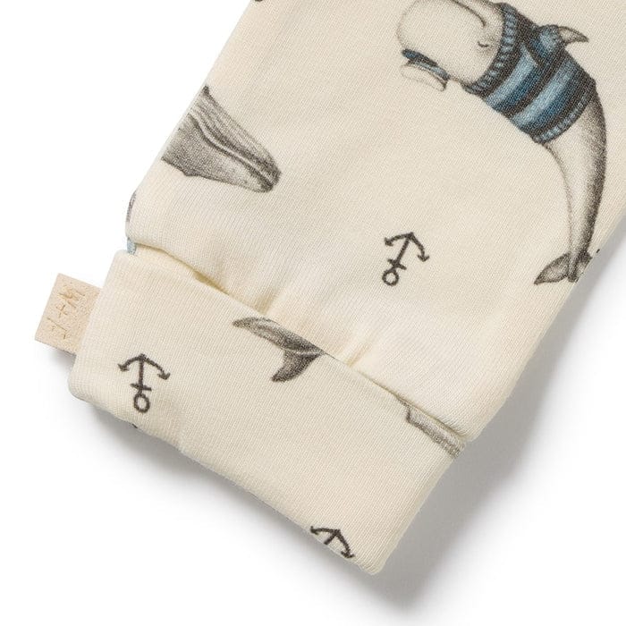 Wilson & Frenchy Baby Accessory Woolly Whales Organic Mittens
