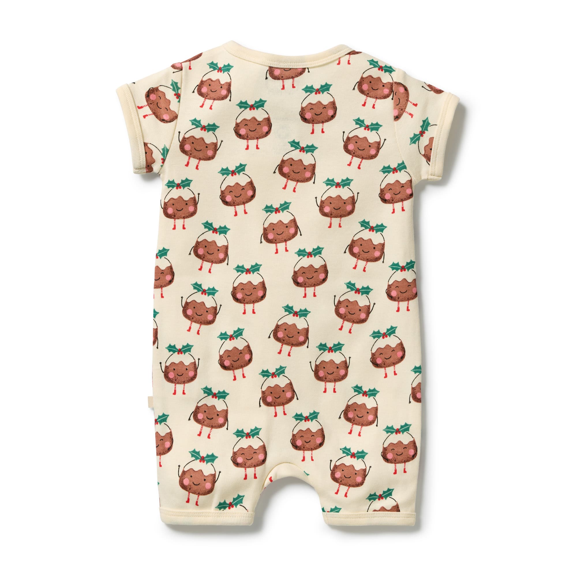 Wilson & Frenchy Boys All In Ones Little Pudin Organic Rib Boyleg Zipsuit