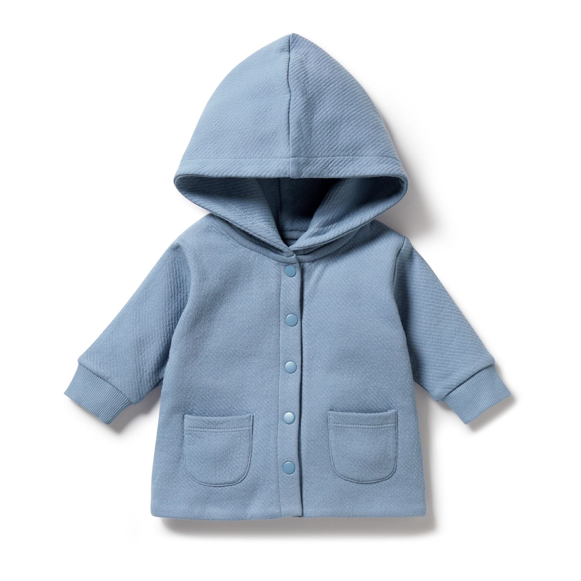 Wilson & Frenchy Boys Jacket Storm Blue Organic Quilted Jacket