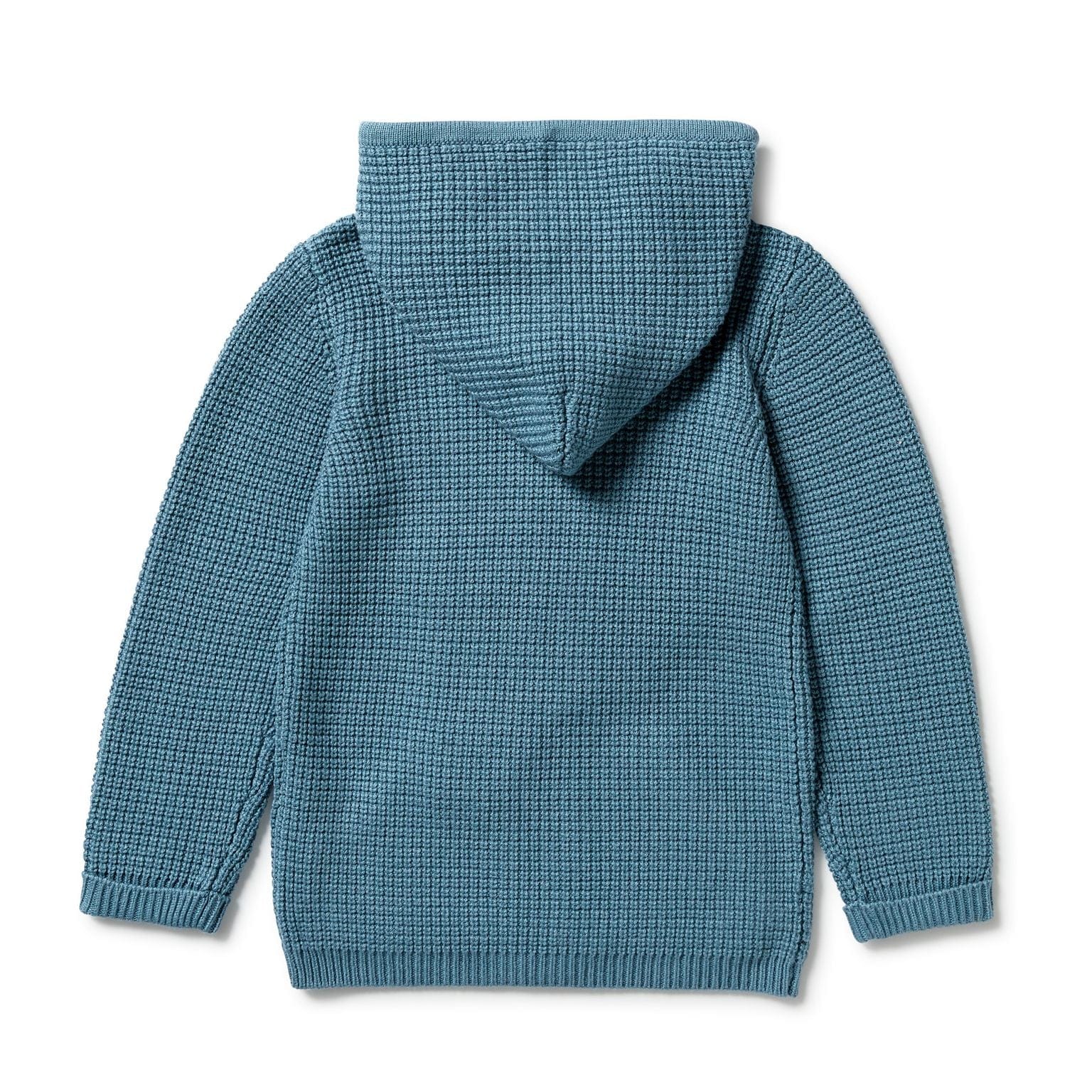 Wilson & Frenchy Boys Jumper Knitted Zipped Jacket - Bluestone