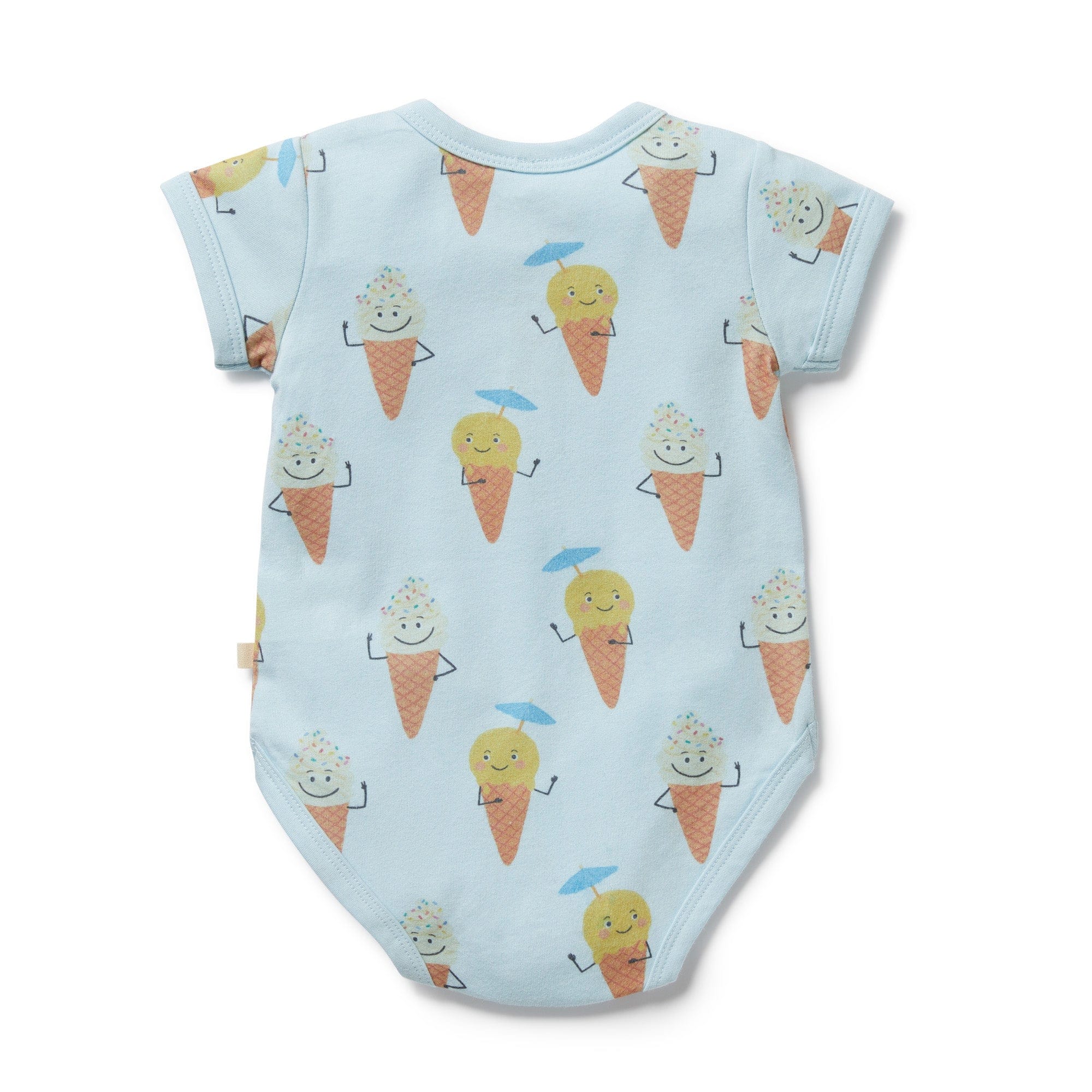 Wilson & Frenchy Boys Onesie Frosty Friends Organic Henley Bodysuit