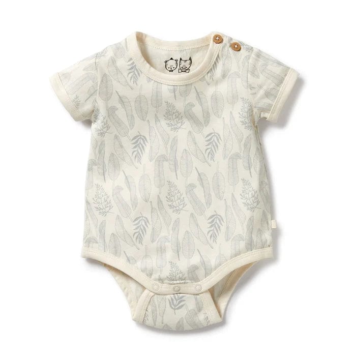 Wilson & Frenchy Boys Onesie New Leaf Organic Bodysuit