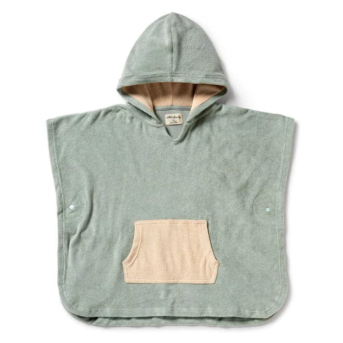 Wilson & Frenchy Boys Swimwear Pistachio Organic Terry Hooded Poncho