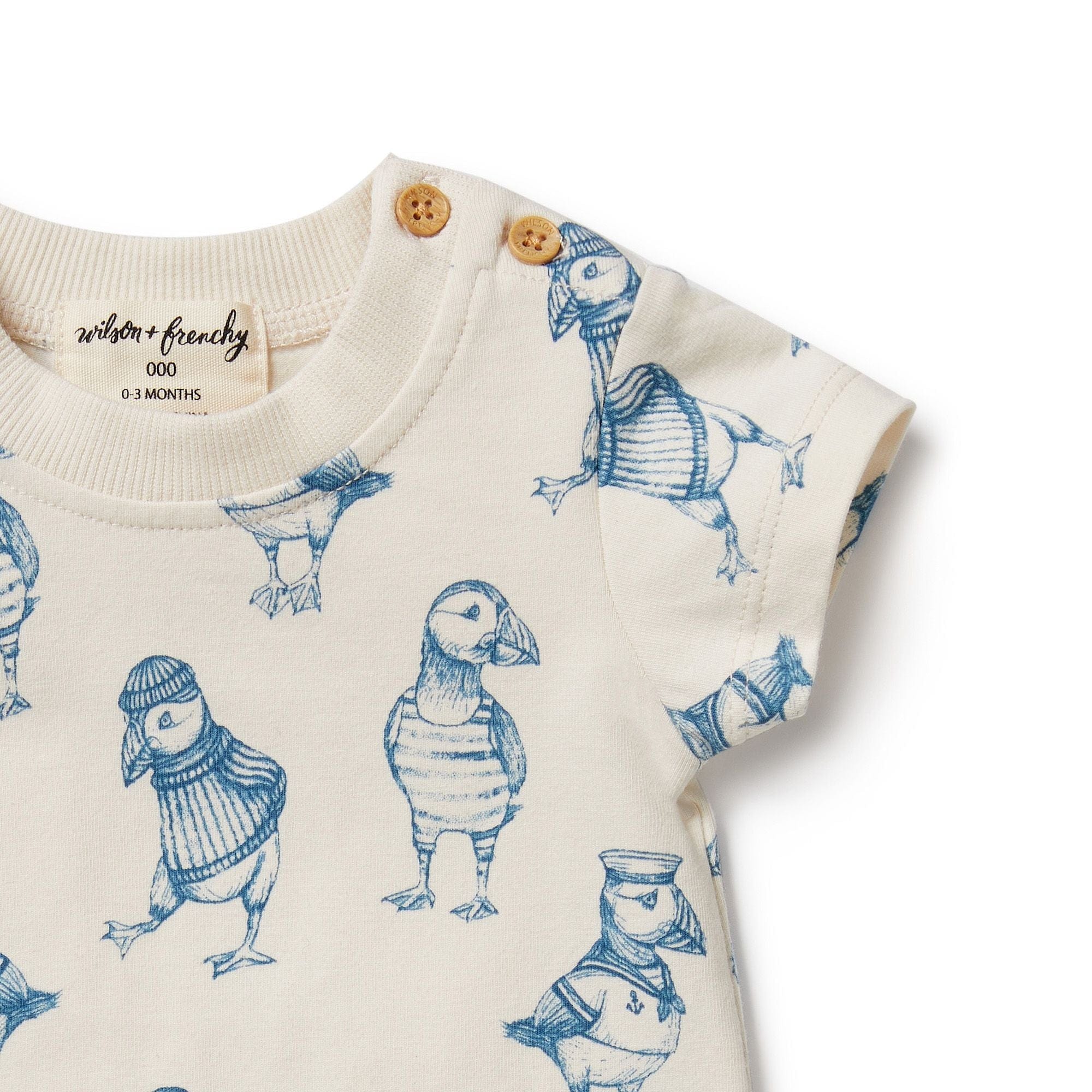 Wilson & Frenchy Boys Tops Petit Puffin Organic Tee