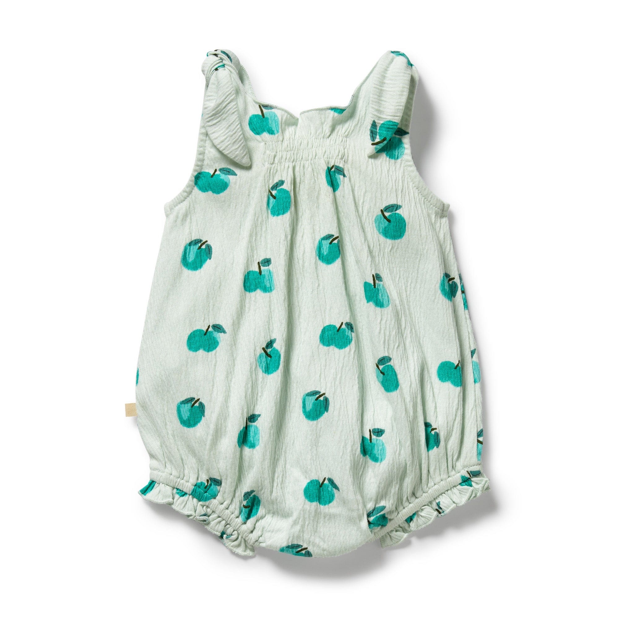 Wilson & Frenchy Girls All In One Apple Papple Organic Tie Playsuit