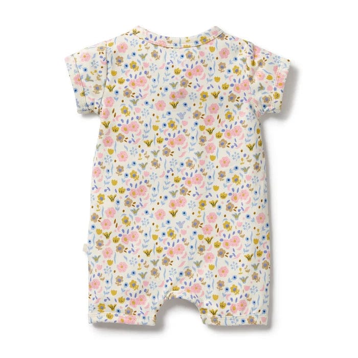 Wilson & Frenchy Girls All In One Ava Floral Organic Boyleg Zipsuit