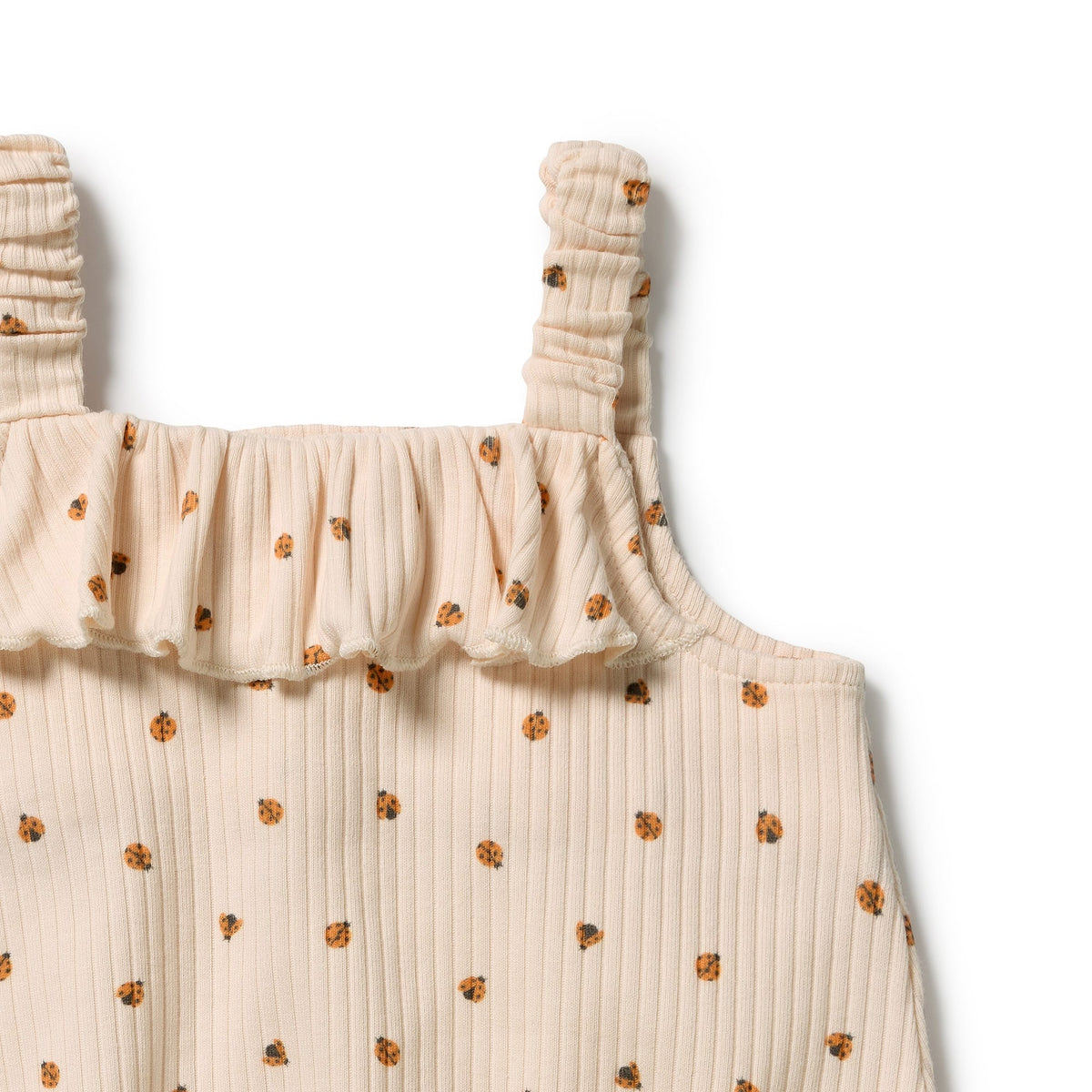 Wilson & Frenchy Girls All In One Little Lady Bugs Organic Playsuit