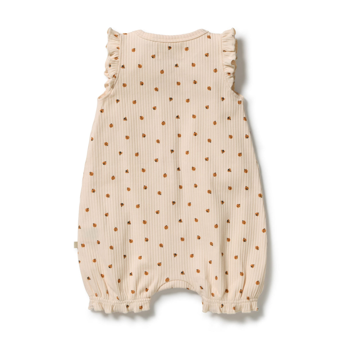 Wilson & Frenchy Girls All In One Little Lady Bugs Organic Ruffle Zipsuit