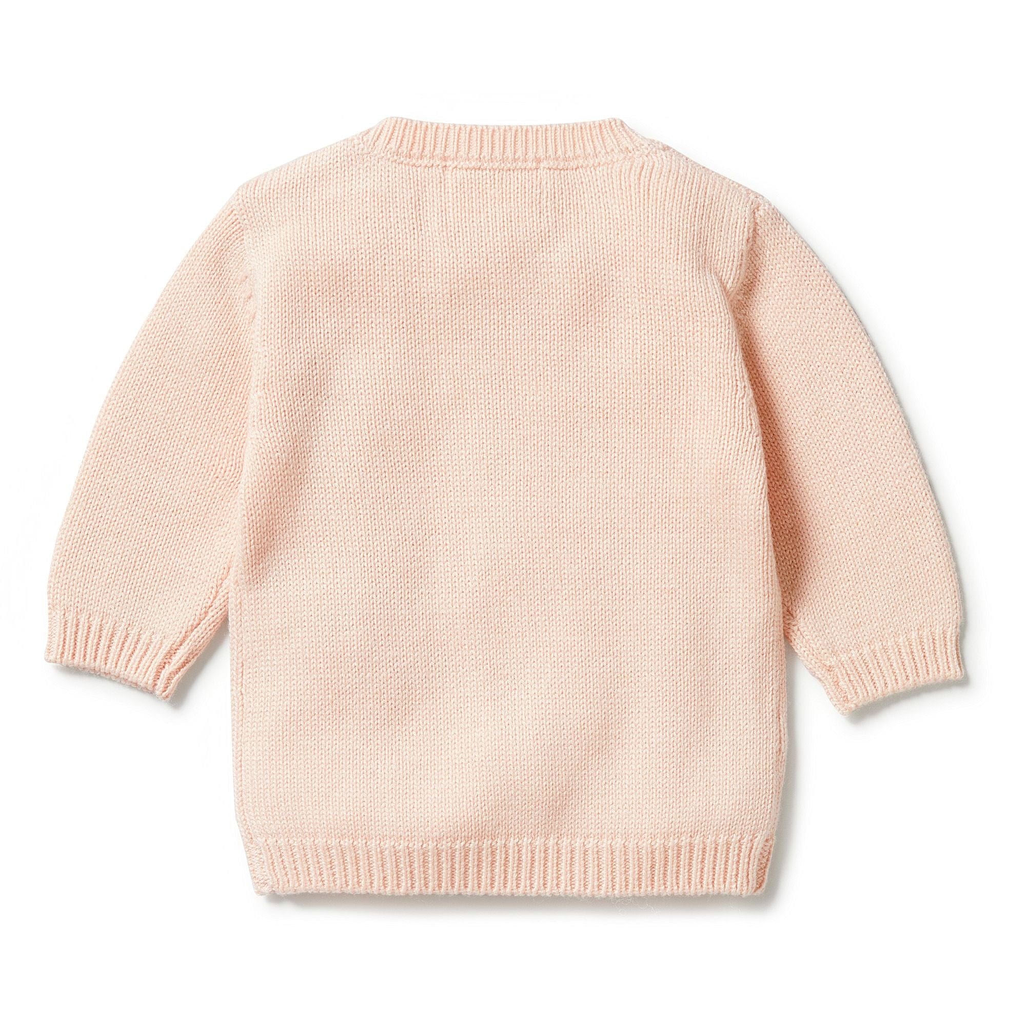 Wilson & Frenchy Girls Jumper Knitted Mini Cable Jumper - Blush