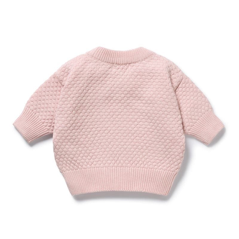 Wilson & Frenchy Girls Jumper Marshmellow Organic Knitted Bubble Jumper