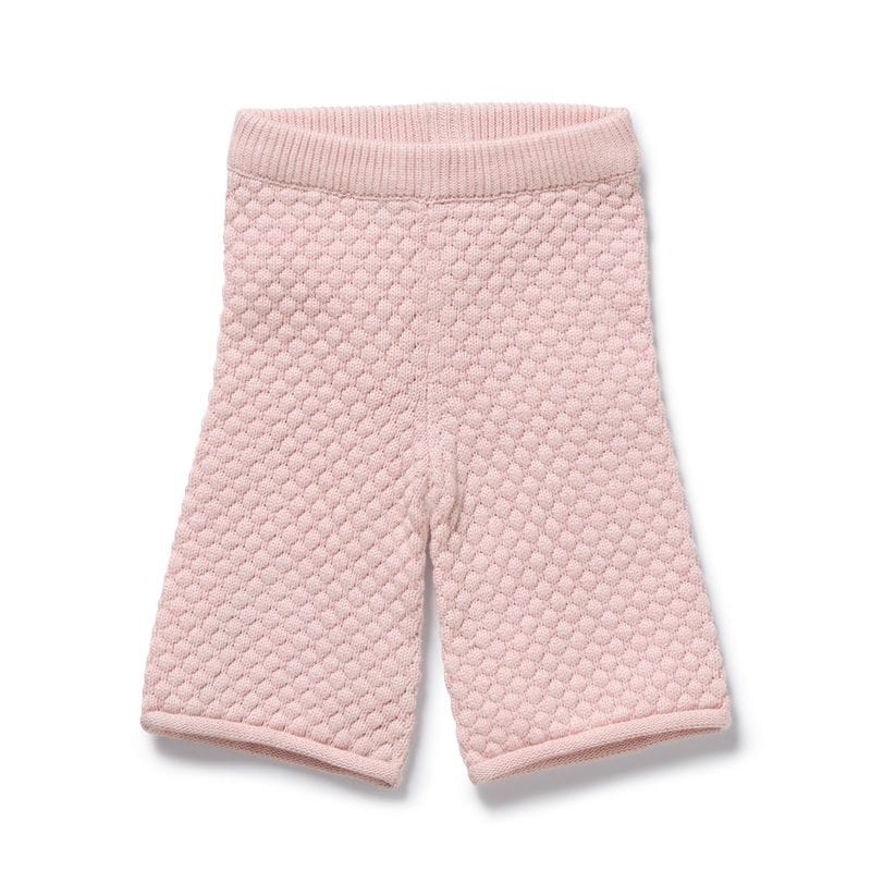 Wilson & Frenchy Girls Pants 3-6M Marshmallow Organic Knitted Bubble Pant