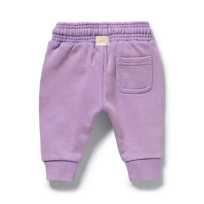 Wilson & Frenchy Girls Pants Berry Organic Terry Sweat Pant