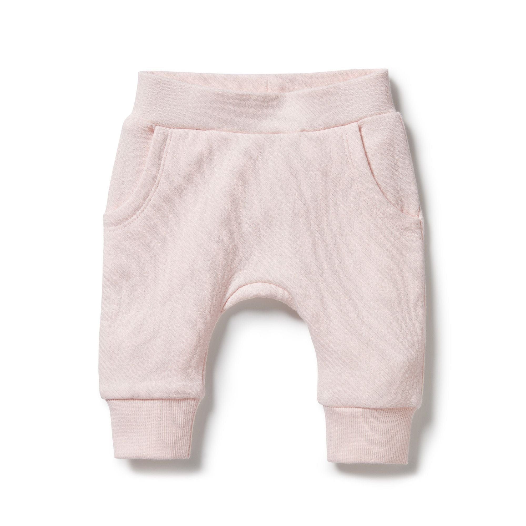 Wilson & Frenchy Girls Pants Pink Organic Quilted Pant