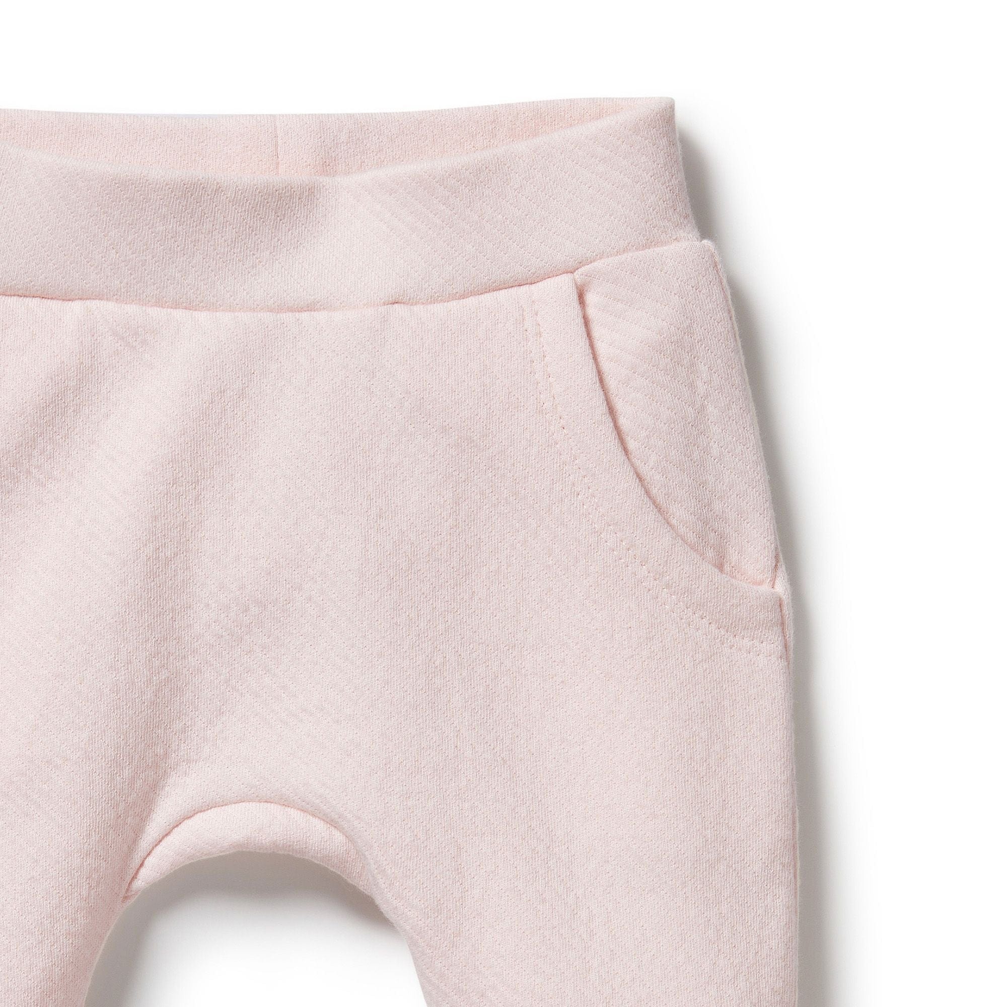 Wilson & Frenchy Girls Pants Pink Organic Quilted Pant