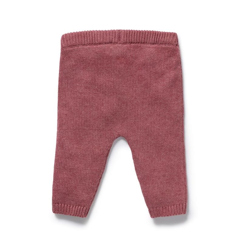 Wilson & Frenchy Girls Pants Rhubarb Organic Knitted Legging